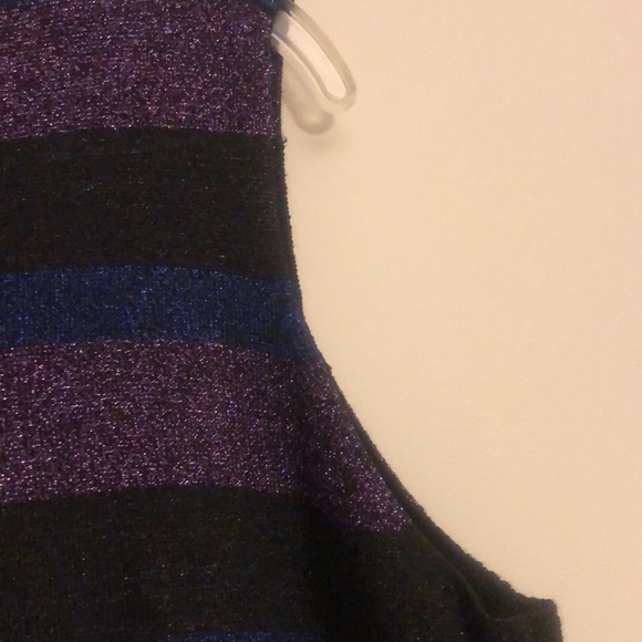 Nine West stripe metallic Top XXL - Picture 4 of 9